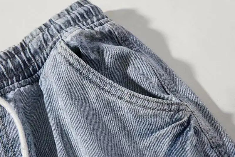 2024 New Men Streetwear Hip Hop Cargo Pants Mens Jeans Elastic Harem Joggers Pants Autumn Spring Trousers Men Clothing S-4XL - Premium Kiosk