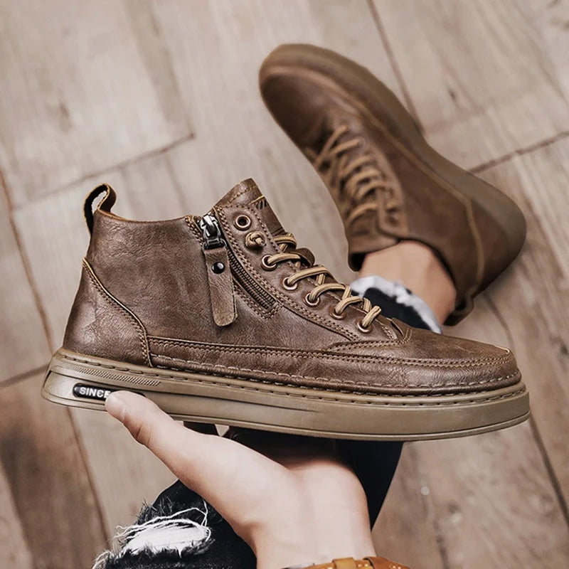 Y Zapatos De Hombre Classic Low Price Brown Men's Height Increasing Casual Trendy Shoes for Men