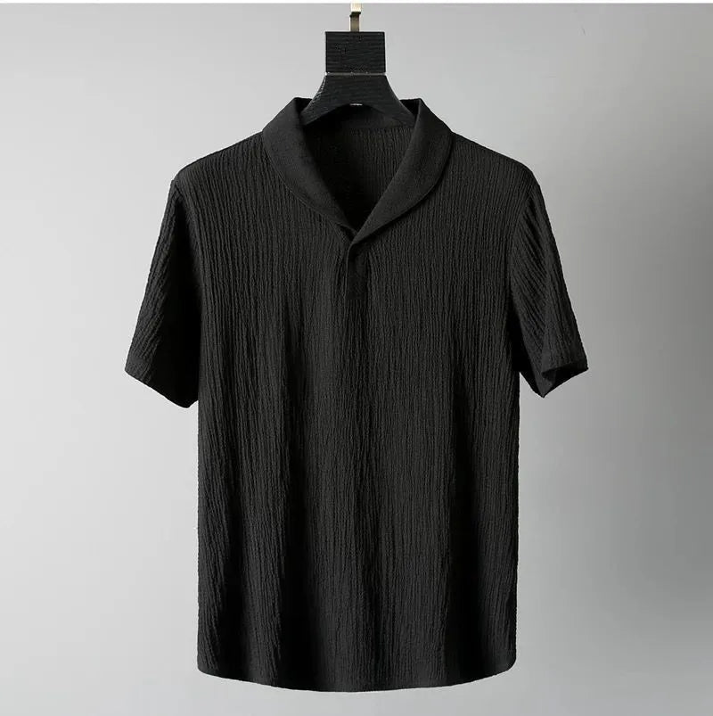 (Shirt + trousers)2025 summer men fashion classic shirt men's business casual fashion shirts men A set of clothes size M-4XL