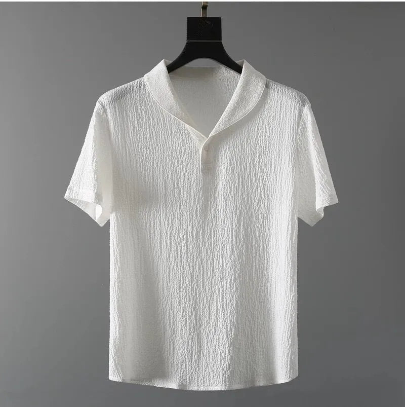 (Shirt + trousers)2025 summer men fashion classic shirt men's business casual fashion shirts men A set of clothes size M-4XL