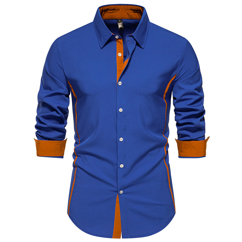 Man Shirts Men Long Sleeve Henry Collar Mens Dress Shirts Casual Male Clothes Chemise Hemd Homme Shirt B51