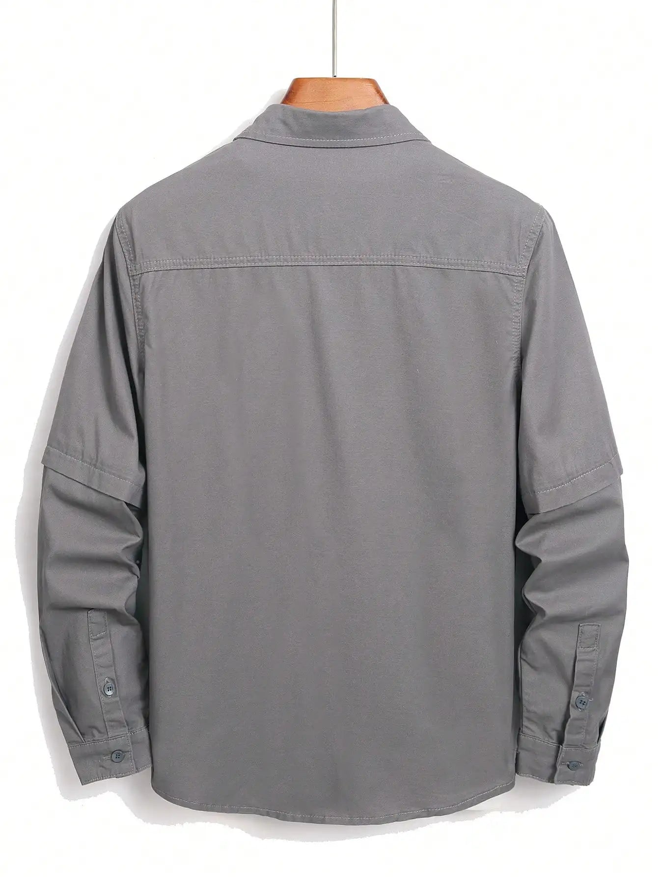 Men's workwear - style shirt for spring and autumn. Tailored fit. For daily casual wear. Trendy and minimalist.