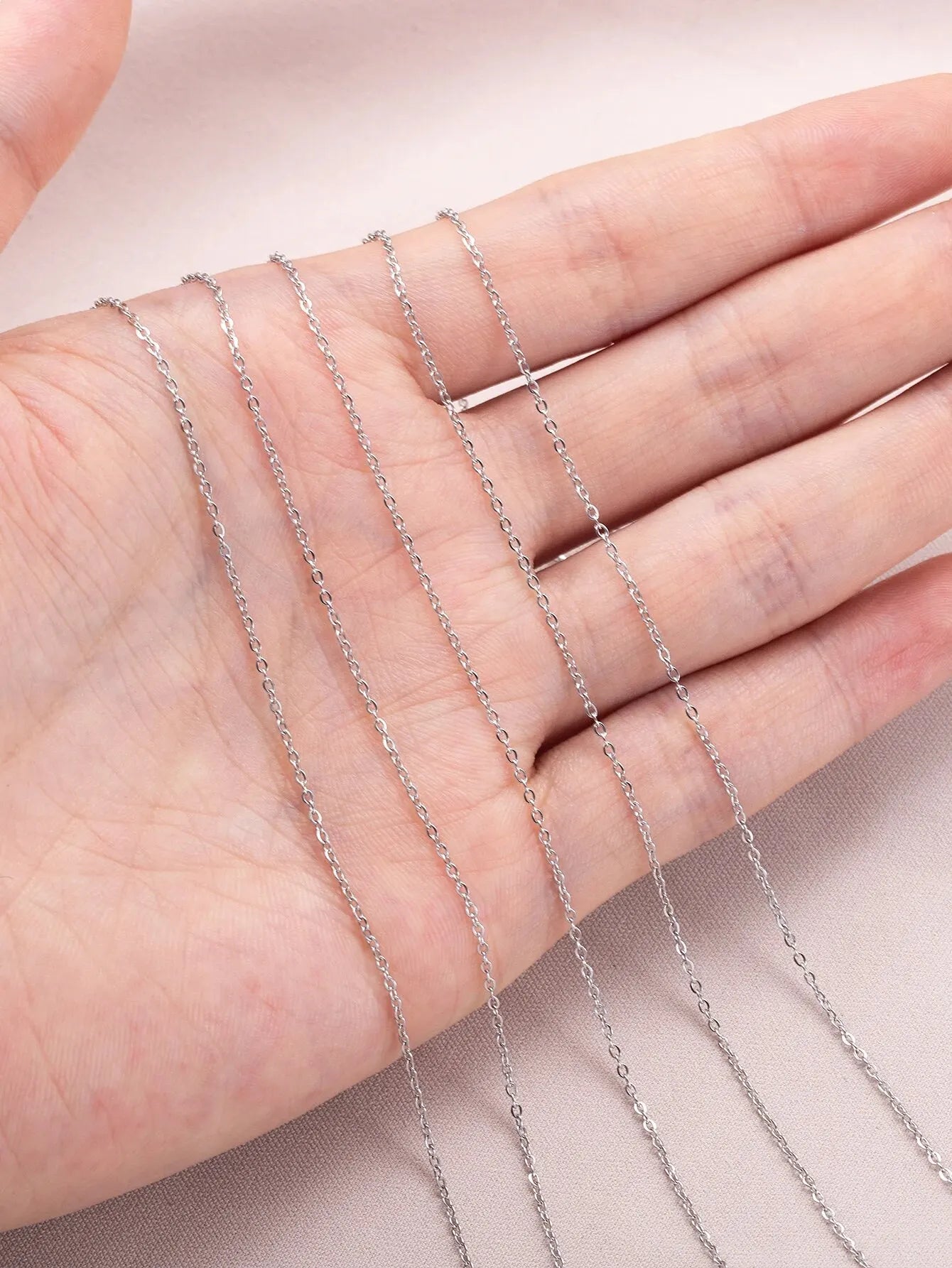 10Meters Stainless Steel Chain O Shape Cross Chains For Necklace Bracelet Jewelry Making DIY Accessories