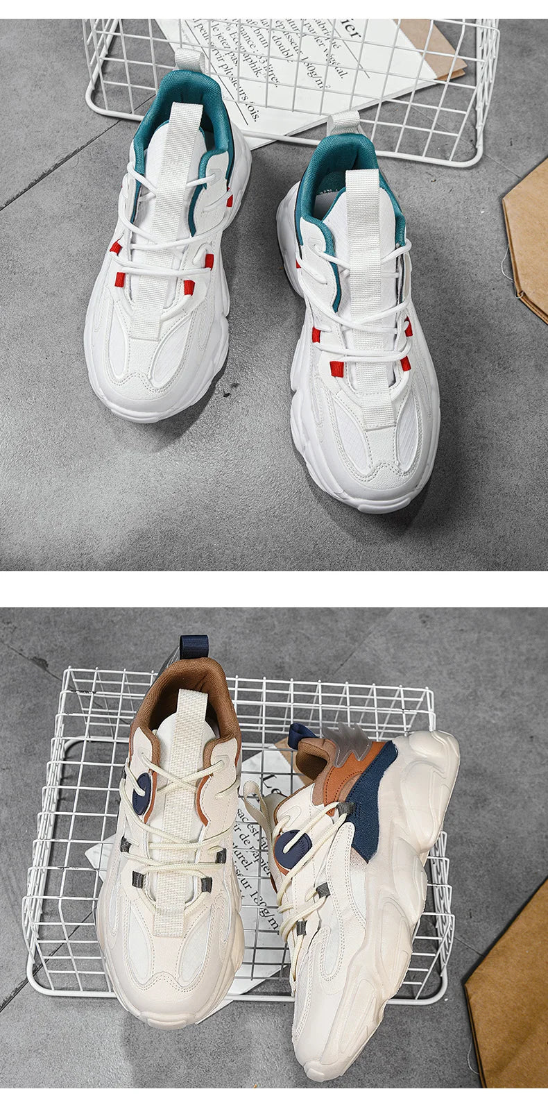 2025 new fashion platform daddy shoes men's ins port fashion shoes male personality popular leisure running shoes