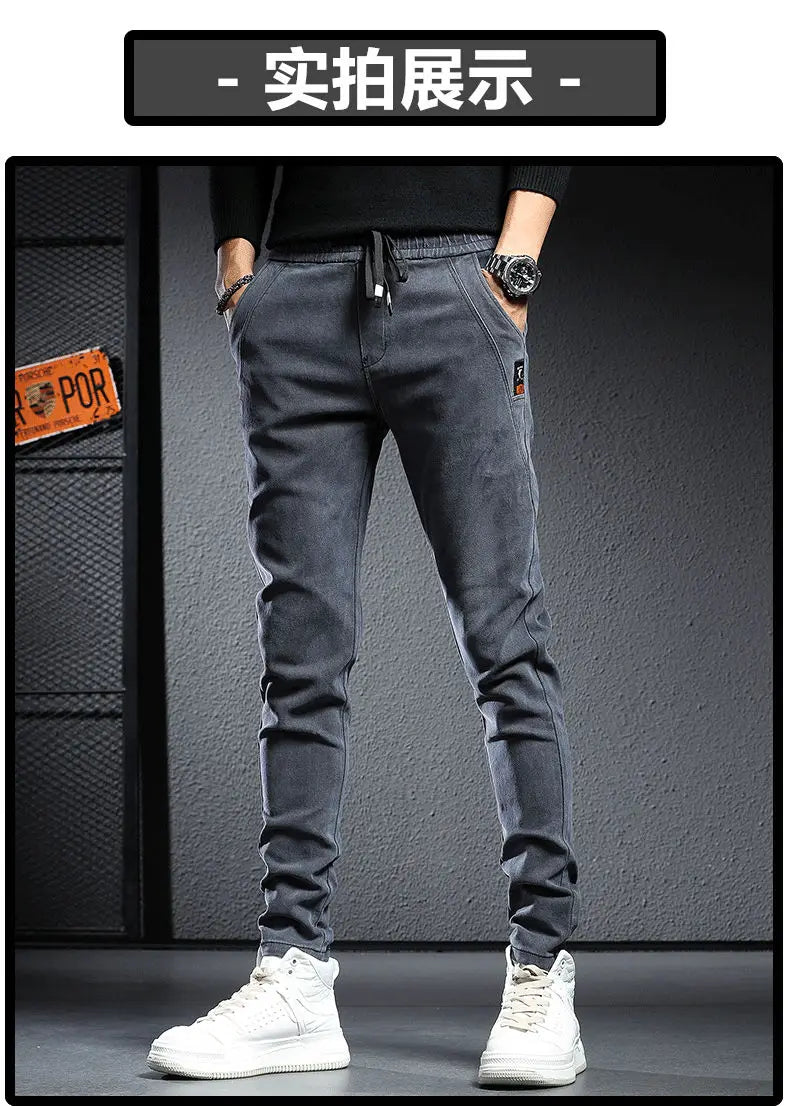 Spring Summer Black Gray Cargo Jeans Men Streetwear Denim Jogger Pants Men Baggy Harem Jean Trousers cargo pants men jeans - Premium Kiosk