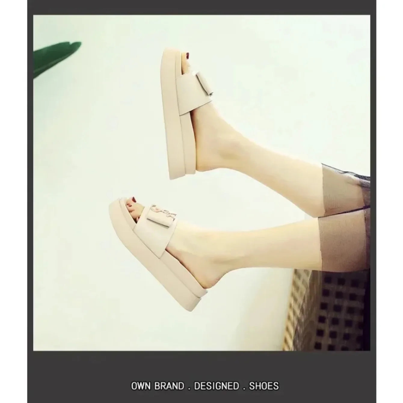 Women Slippers Summer Anti-slip Shoes Platform Design Trend Casual Fashion Sandals Casual Outside Non-slip Slippers Slides Women