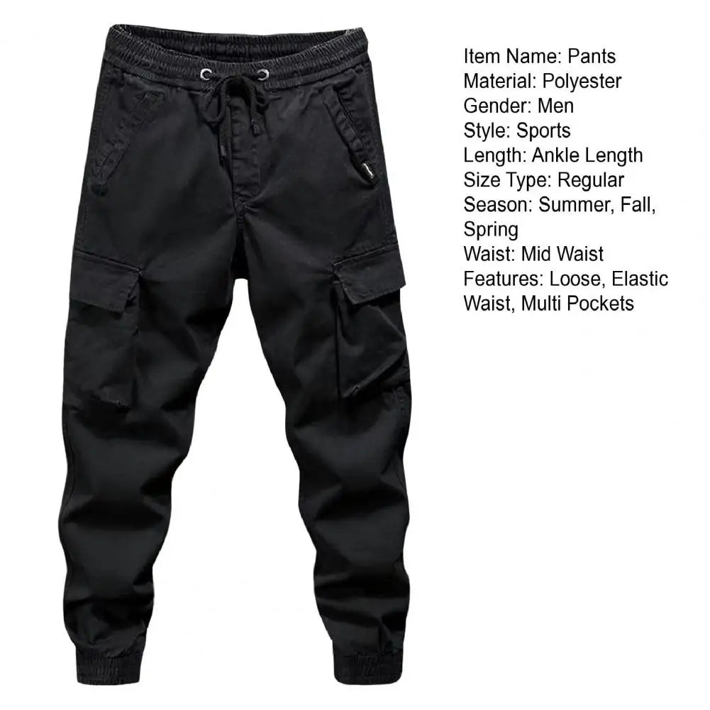 Cargo Pants Men Jogging Casual Pants Cotton Full Length Military Mens Streetwear Mens Work Tracksuit Trousers Plus Size