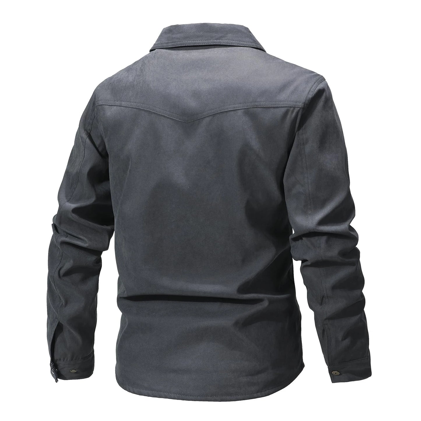 Casual Men's Jacket Men's Jackets Spring Flannel Lined Shirt Coat Men's Jackets Windproof Western Cowboy Casual Coat