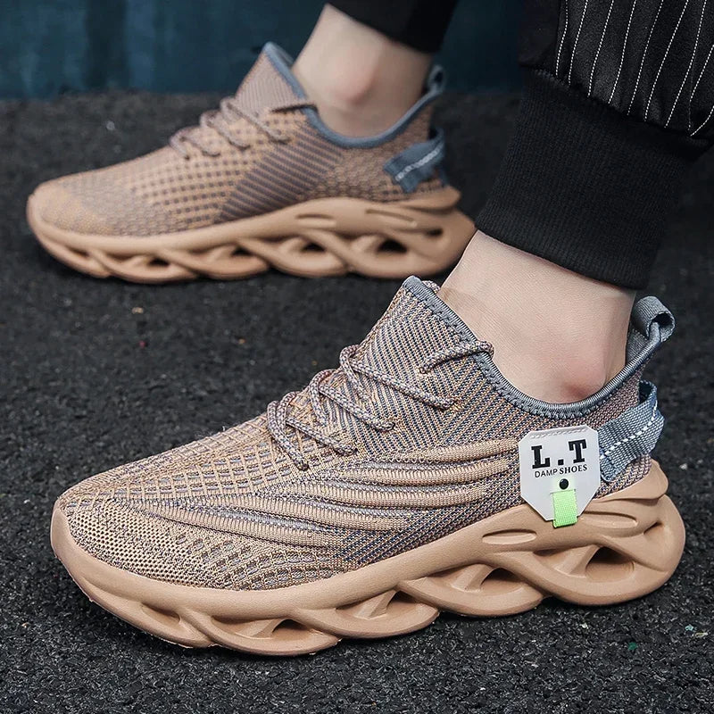 2024 The New Black Running Shoes Casual Sneakers White Outdoor Breathable Mesh Shoes Men Light Shock-absorption Sneakers