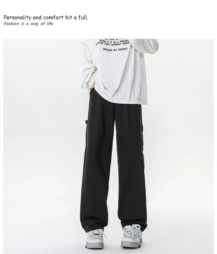 M-XXXXXXXXL Mens Cargo Combat Trousers Chino Cotton Jeans Casual Streetwear Work Wear Pants Plain Color Autumn Bottoms 8XL 7XL - Premium Kiosk