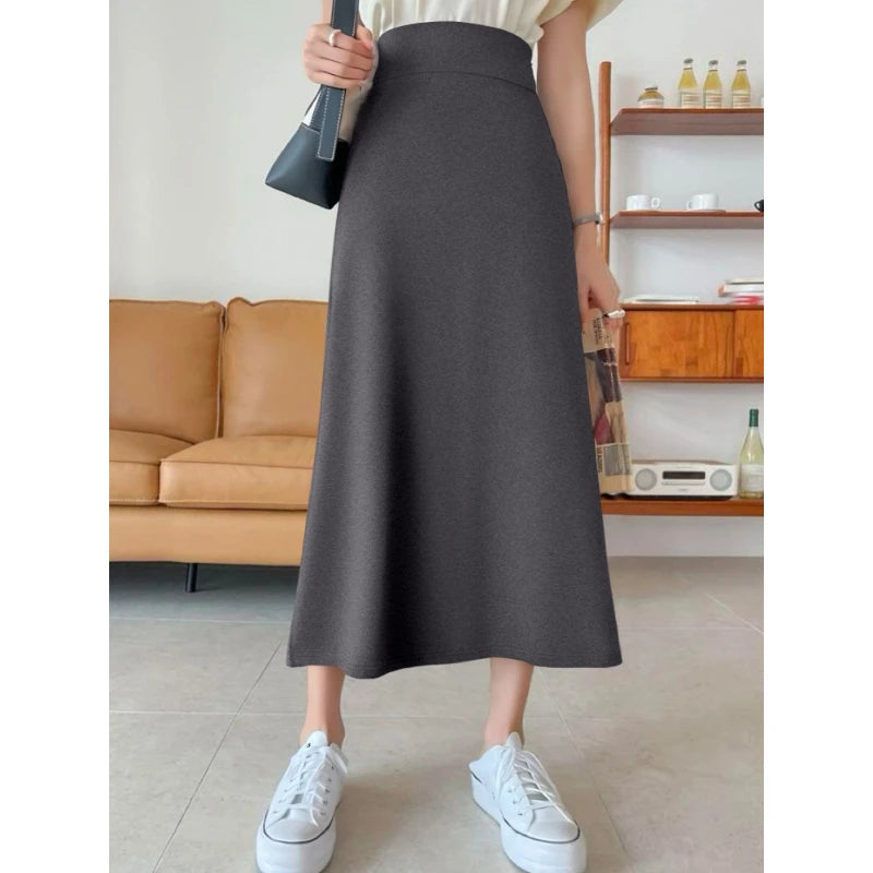 Women's Long Dresses Classic Fashion Elegant High Stretch Solid Colour Long Dresses Suitable for Dating and Shopping