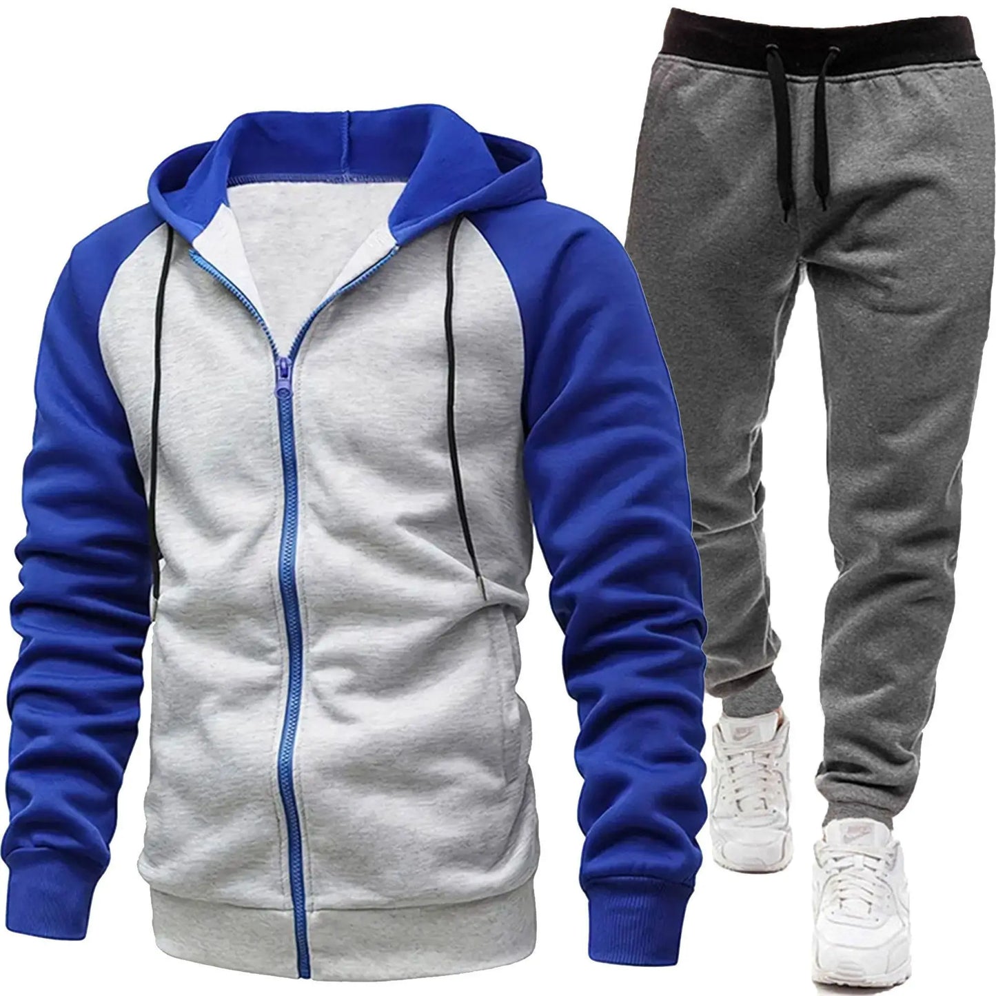 Hoodies Sets Men's Clothing Fashion Autumn/Winter Designer Clothing Hooded Jacket + Pants Suit Jogging Sportswear Two-piece Suit