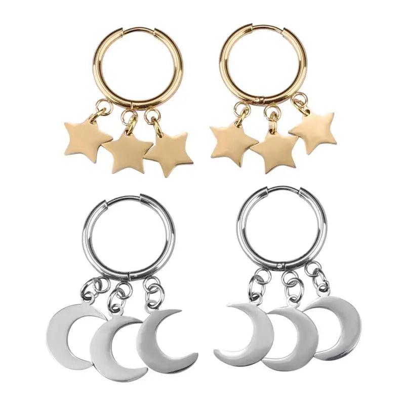 10pcs/lot Stainless Steel DIY Earrings Round Hoop Earring Clasps Fittings Base DIY Jewelry Earrings Making Supplies Finding