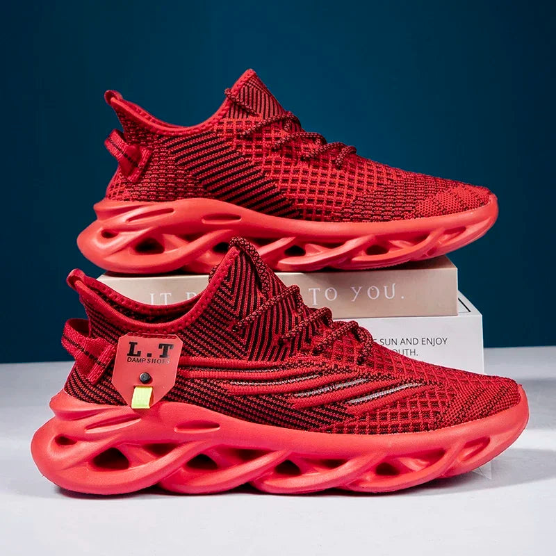 2024 The New Black Running Shoes Casual Sneakers White Outdoor Breathable Mesh Shoes Men Light Shock-absorption Sneakers