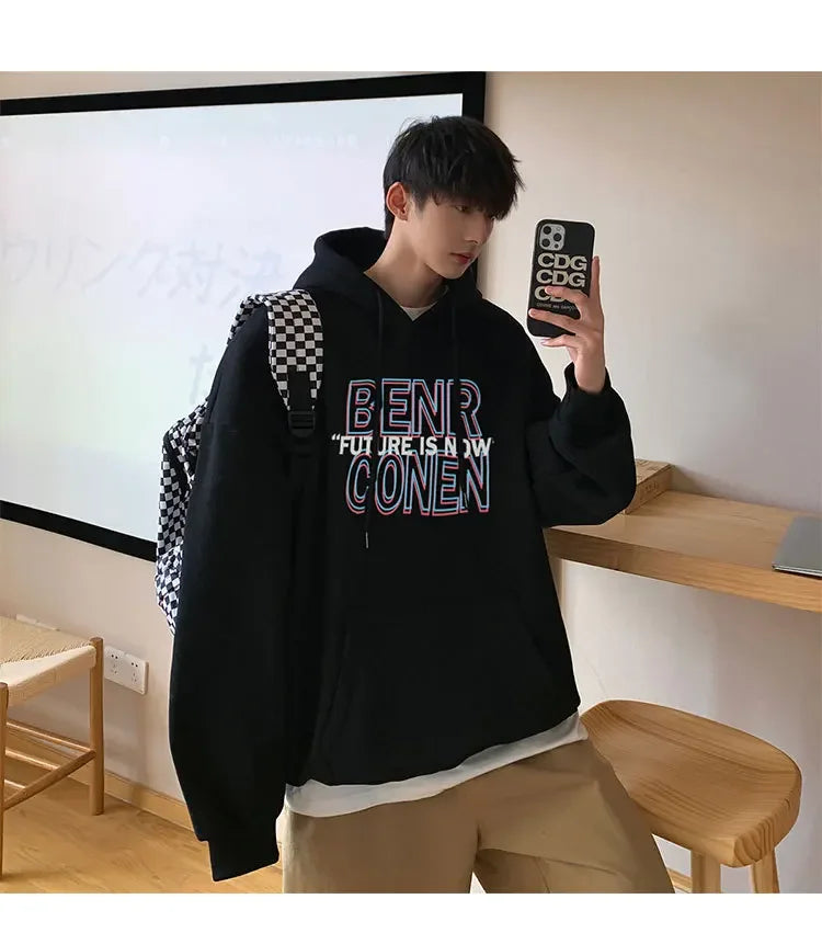Hoodies Men Chic Daily Boy Men's Autumn New High Street Fashion Brand Jacket Ins Spring Autumn Sports Clothes ropa hombre y2k