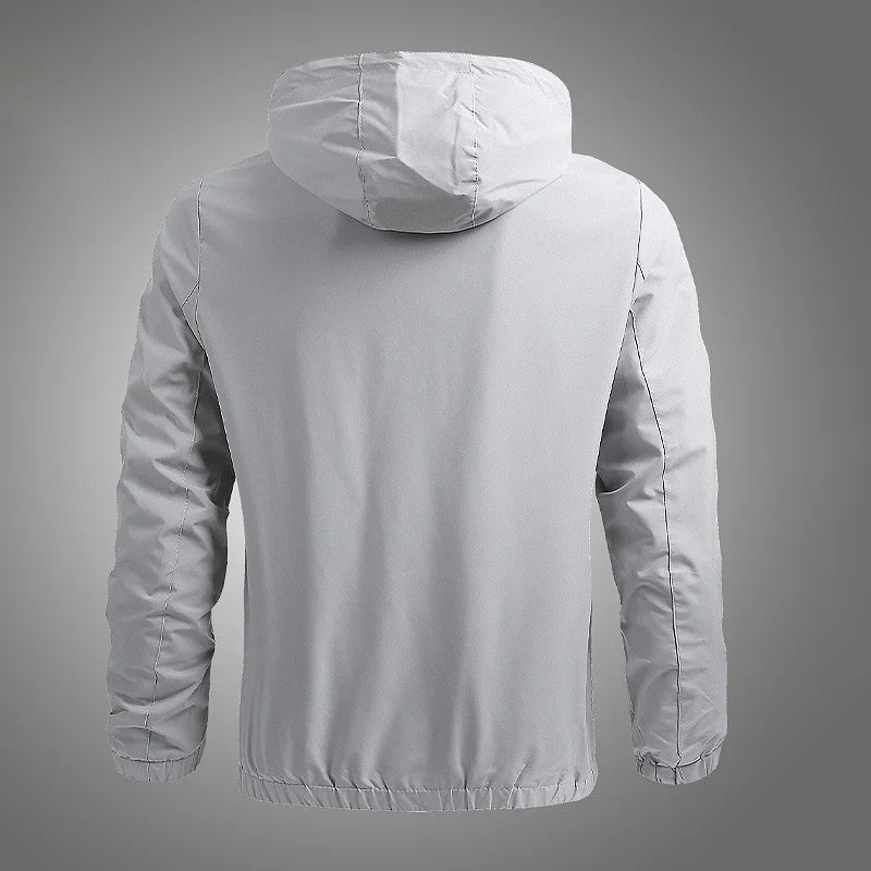 Hooded Jacket Men Autumn Thin Breathable Outdoor Sportwear Windbreaker Hiking Sport Outwear Windproof Hoodies Men's Clothing Top