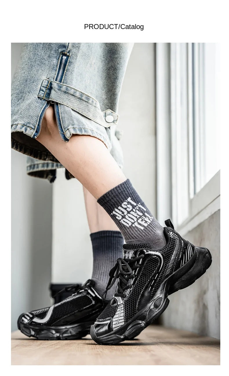 2025 New Autumn and Winter Dad Shoes for Men Couples Shoes, Thick Soles, Increased Genuine Leather, Breathable, Polis