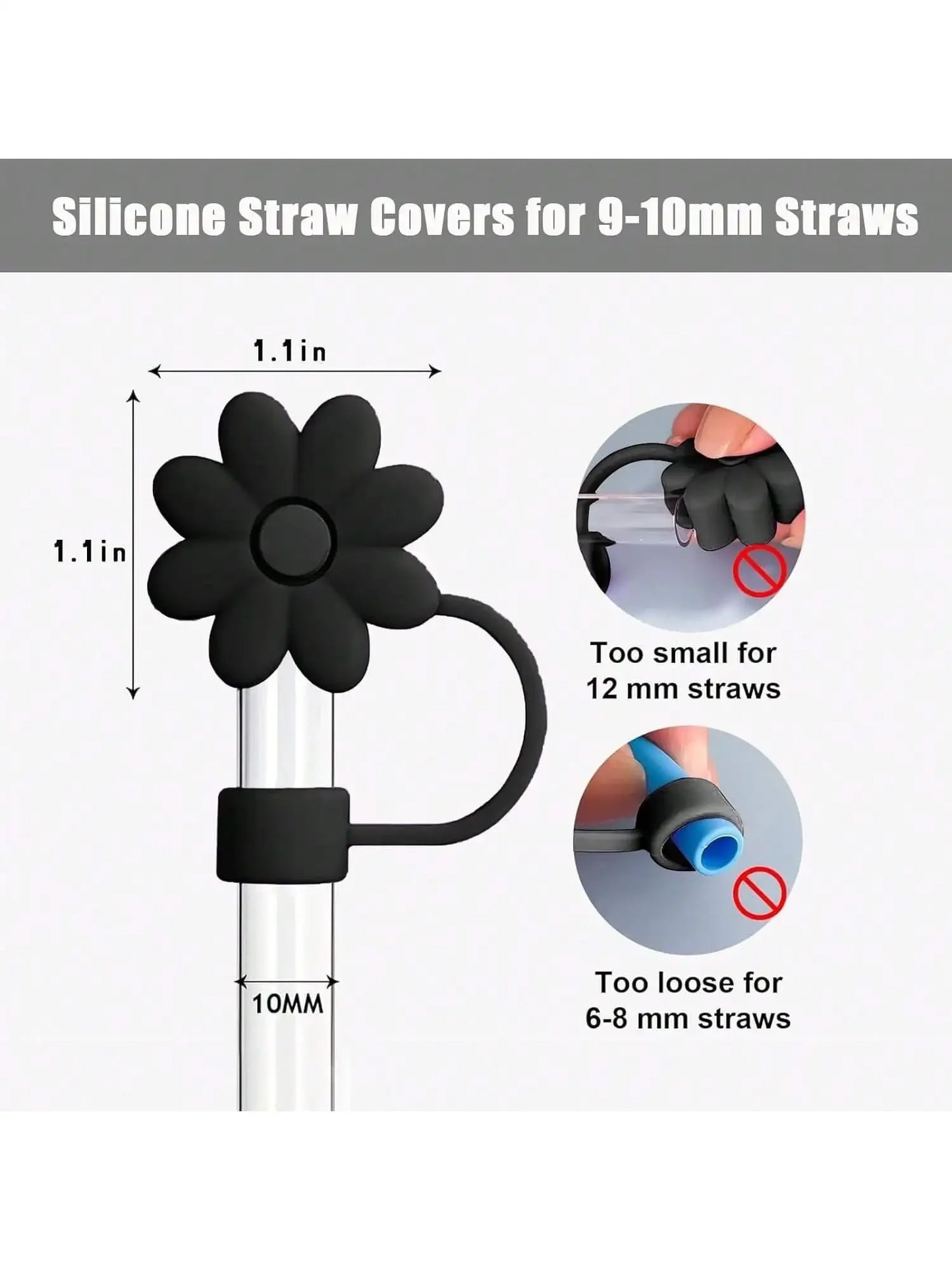 2 Stanley cup accessories, 1 with straw sleeve, suitable for handle rollers of 30 and 40 ounces, 1 Stanley cup initials (black)