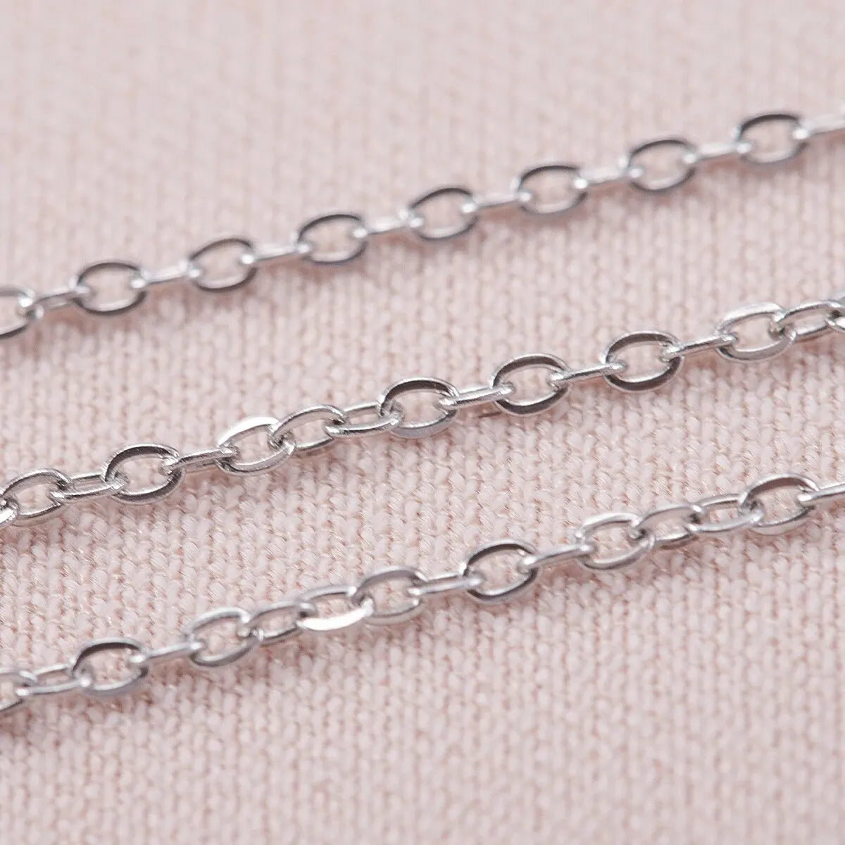 10Meters Stainless Steel Chain O Shape Cross Chains For Necklace Bracelet Jewelry Making DIY Accessories