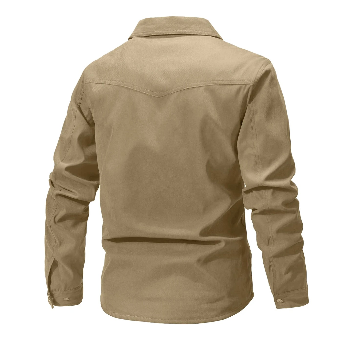 Casual Men's Jacket Men's Jackets Spring Flannel Lined Shirt Coat Men's Jackets Windproof Western Cowboy Casual Coat