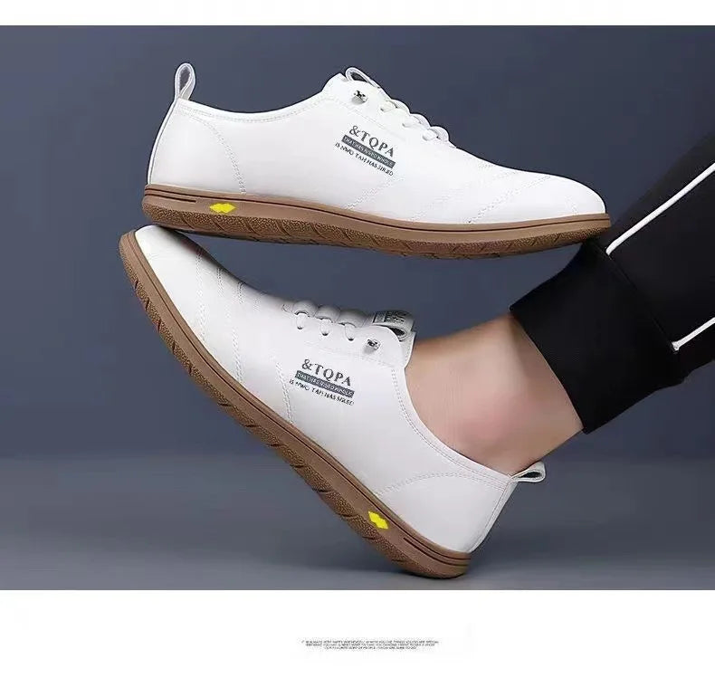 2025 New Men's Loafers Fashion Casual Leather Shoes for Men Comfortable Soft Sole Driving Shoes Classic Versatile Walking Shoes