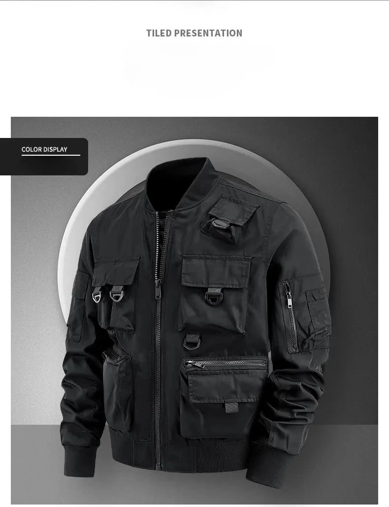 Men's Casual Multi-Functional Jackets Men's Cool Coats Outdoors Classics Cross-Country Sports Windproof Waterproof Autumn Winter