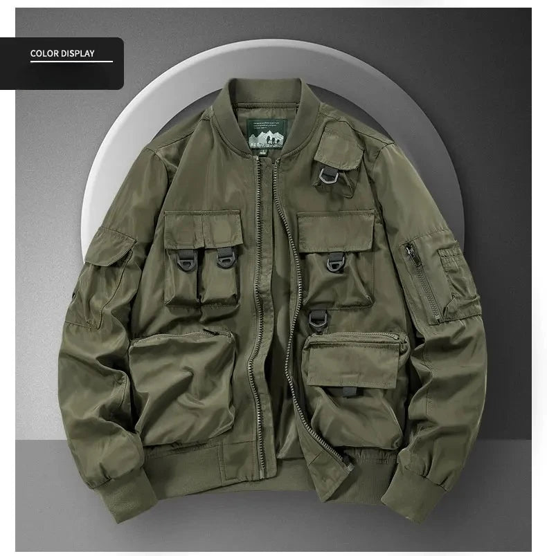 Men's Casual Multi-Functional Jackets Men's Cool Coats Outdoors Classics Cross-Country Sports Windproof Waterproof Autumn Winter