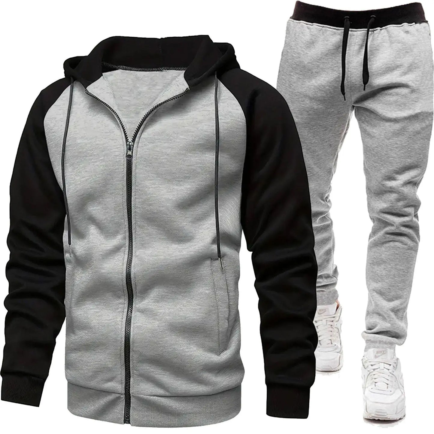 Hoodies Sets Men's Clothing Fashion Autumn/Winter Designer Clothing Hooded Jacket + Pants Suit Jogging Sportswear Two-piece Suit