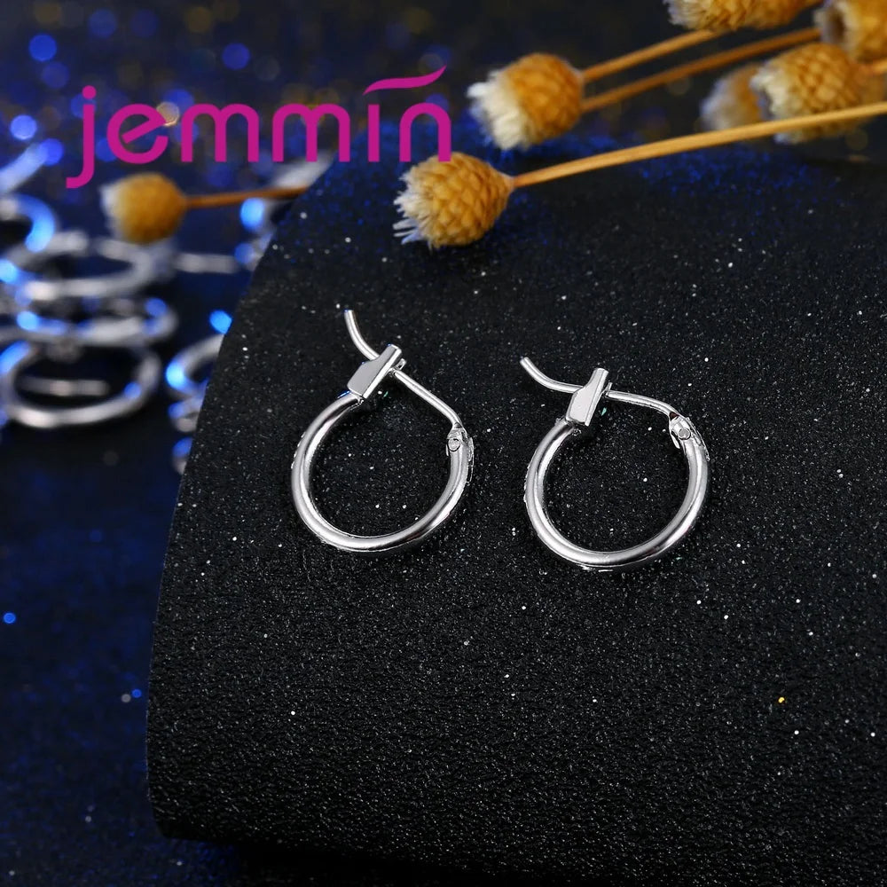5Pairs New Genuine 925 Sterling Silver Earrings For Women Trendy Earrings Original Design Fashion Jewelry For DIY Accessory