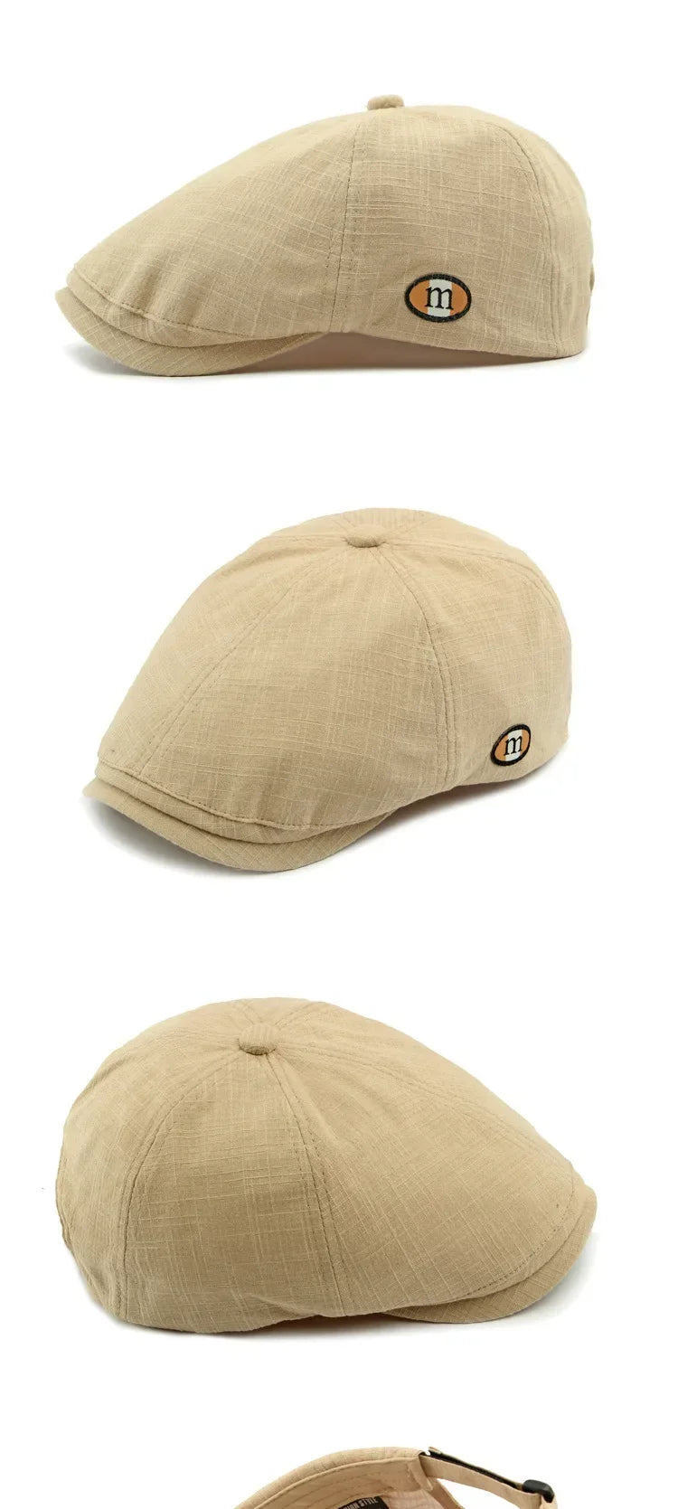 2025 New Hats for Men and Women Wearing British Retro Beret Hat Fashion Casual Berets Caps for Women Solid Color Adjustable Cap