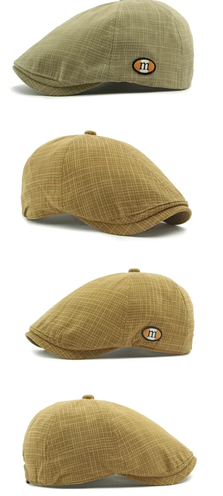 2025 New Hats for Men and Women Wearing British Retro Beret Hat Fashion Casual Berets Caps for Women Solid Color Adjustable Cap