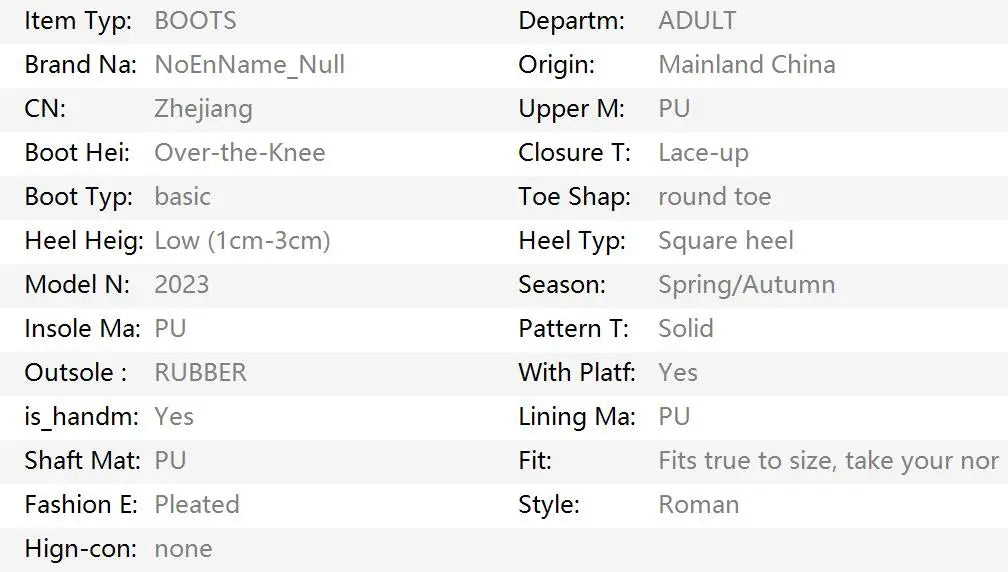 2024Shoes For Women Knee High Boots Red Black White Tall Boots Woman Pleated Low Heel Casual Leather Female Long Shoes