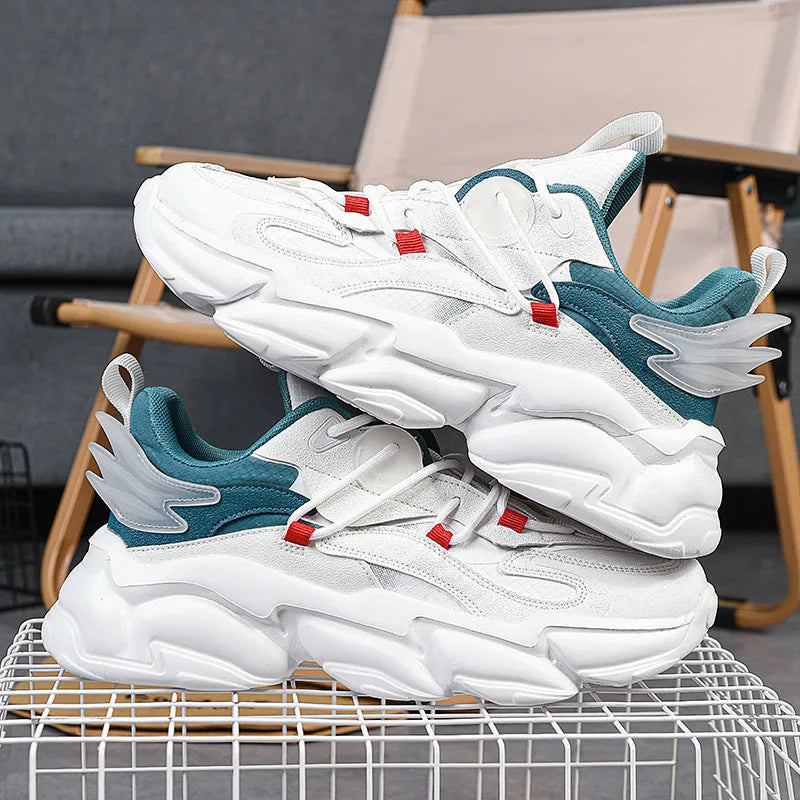 2025 new fashion platform daddy shoes men's ins port fashion shoes male personality popular leisure running shoes