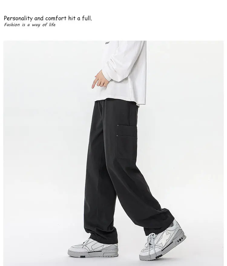 M-XXXXXXXXL Mens Cargo Combat Trousers Chino Cotton Jeans Casual Streetwear Work Wear Pants Plain Color Autumn Bottoms 8XL 7XL - Premium Kiosk