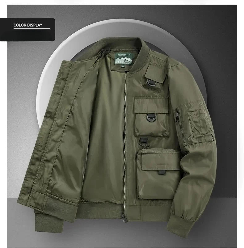 Men's Casual Multi-Functional Jackets Men's Cool Coats Outdoors Classics Cross-Country Sports Windproof Waterproof Autumn Winter