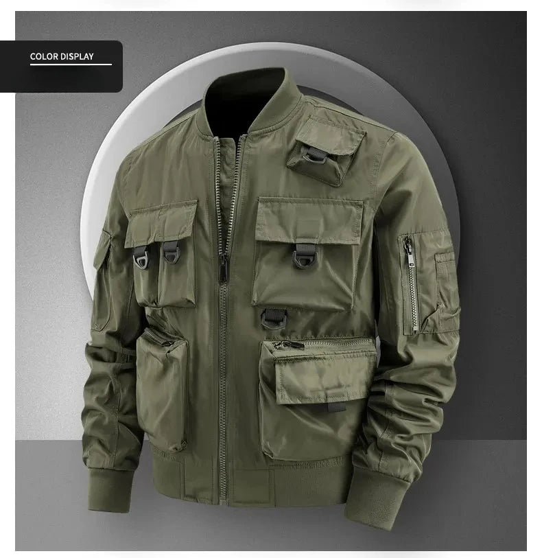 Men's Casual Multi-Functional Jackets Men's Cool Coats Outdoors Classics Cross-Country Sports Windproof Waterproof Autumn Winter