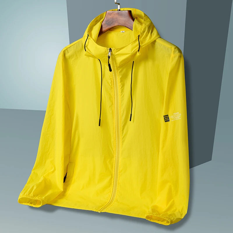 2025 Summer Hooded Jacket Men Women Sun Protection Clothing Fishing Hunting Clothes Quick Dry Skin Windbreaker