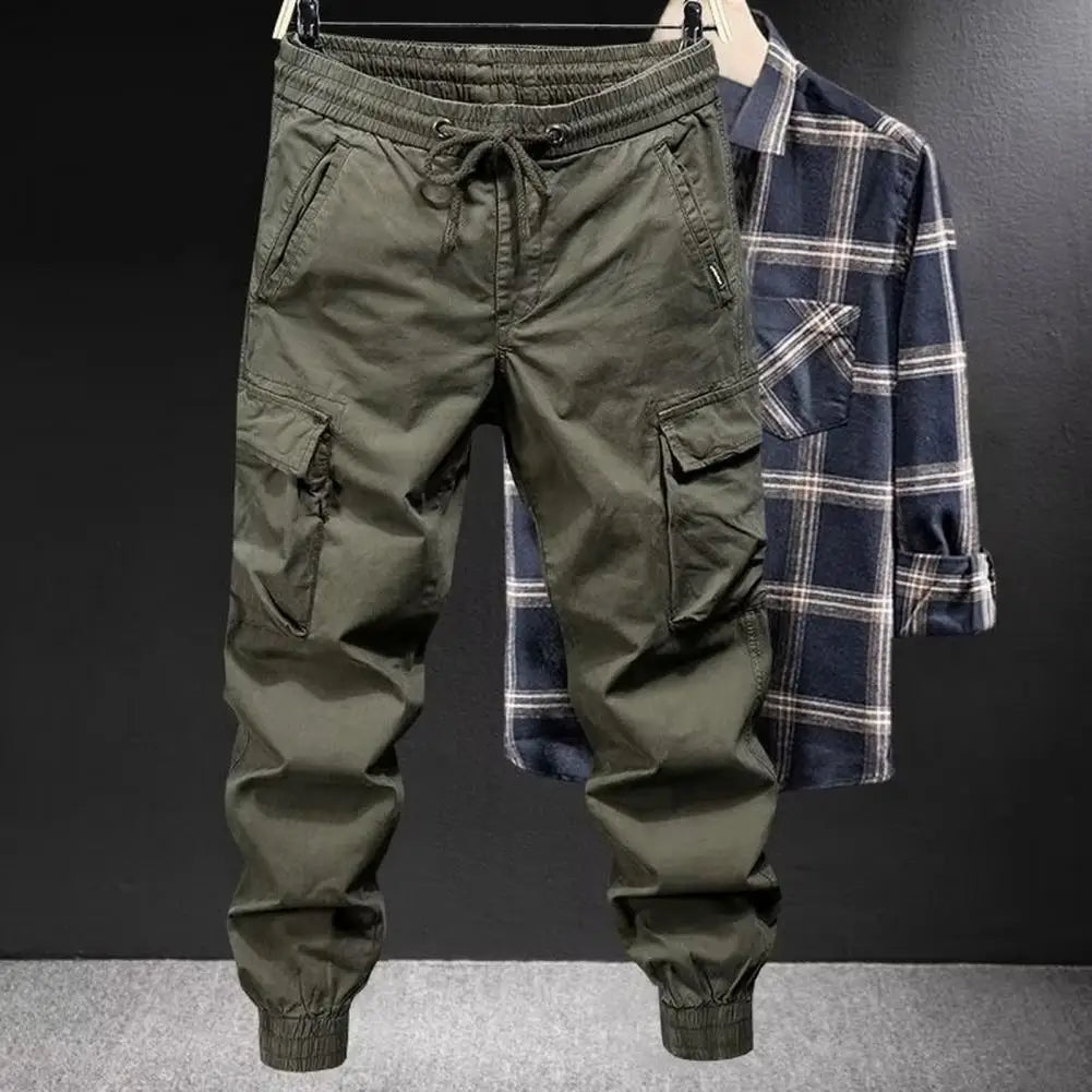 Cargo Pants Men Jogging Casual Pants Cotton Full Length Military Mens Streetwear Mens Work Tracksuit Trousers Plus Size