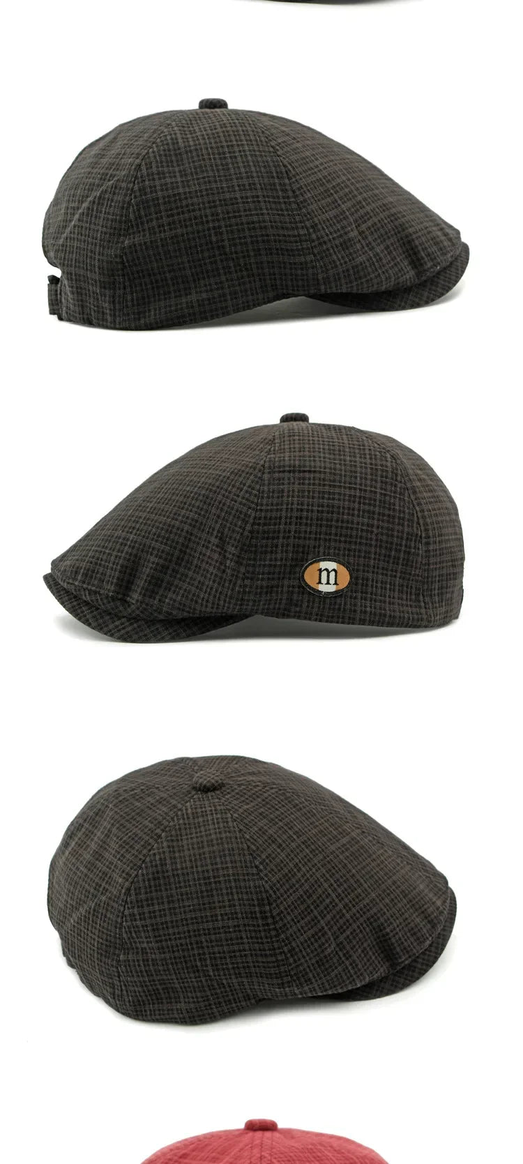 2025 New Hats for Men and Women Wearing British Retro Beret Hat Fashion Casual Berets Caps for Women Solid Color Adjustable Cap