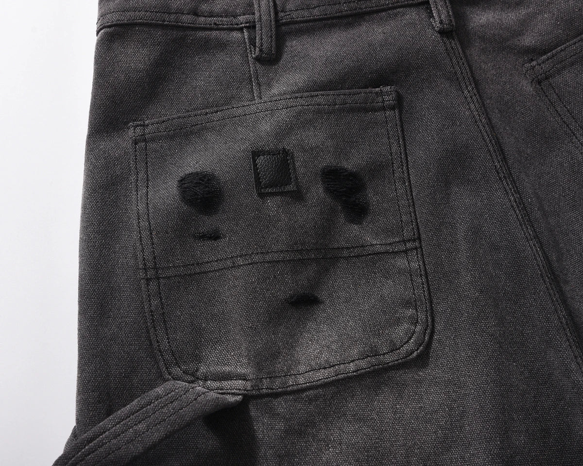 Yao Fashion ERD Luxury Casual Cargo Jeans Streetwear Loose Vintage Ripped Pants High Streetwear HipHop Unisex Trousers For Men - Premium Kiosk
