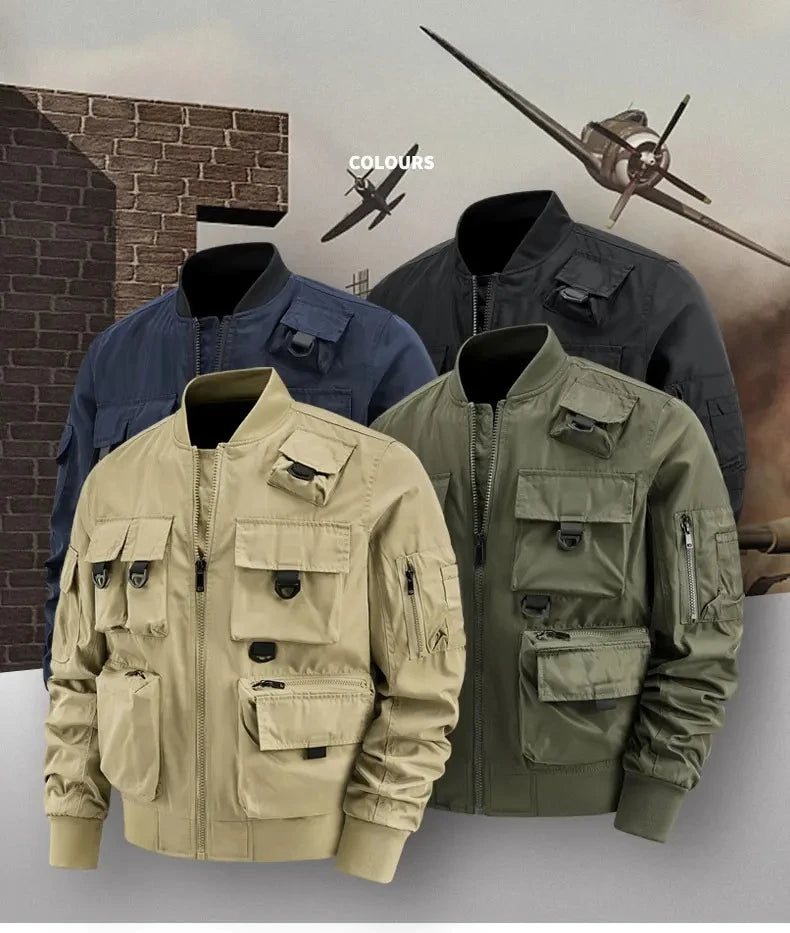 Men's Casual Multi-Functional Jackets Men's Cool Coats Outdoors Classics Cross-Country Sports Windproof Waterproof Autumn Winter