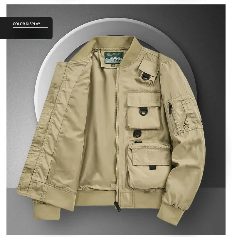 Men's Casual Multi-Functional Jackets Men's Cool Coats Outdoors Classics Cross-Country Sports Windproof Waterproof Autumn Winter