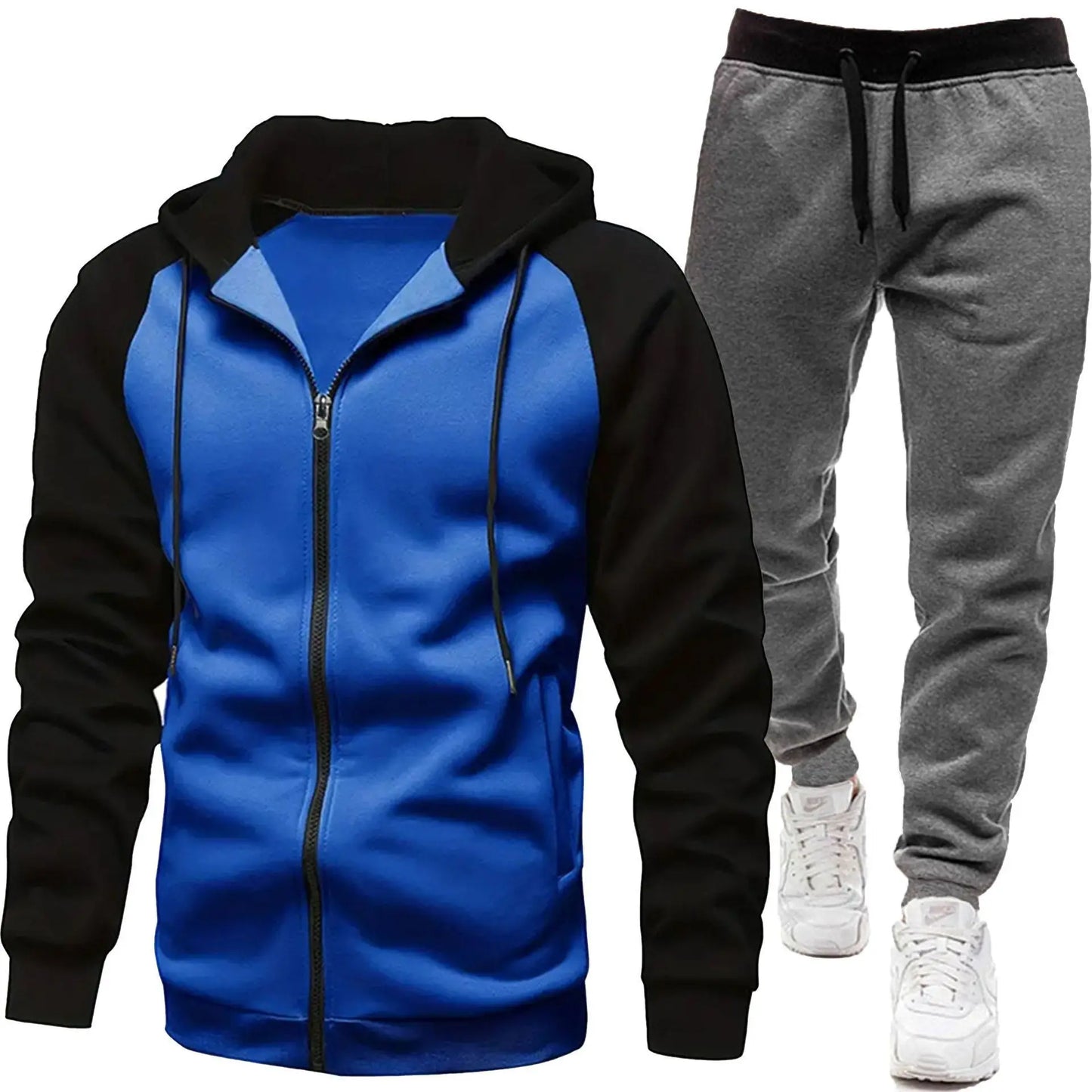 Hoodies Sets Men's Clothing Fashion Autumn/Winter Designer Clothing Hooded Jacket + Pants Suit Jogging Sportswear Two-piece Suit