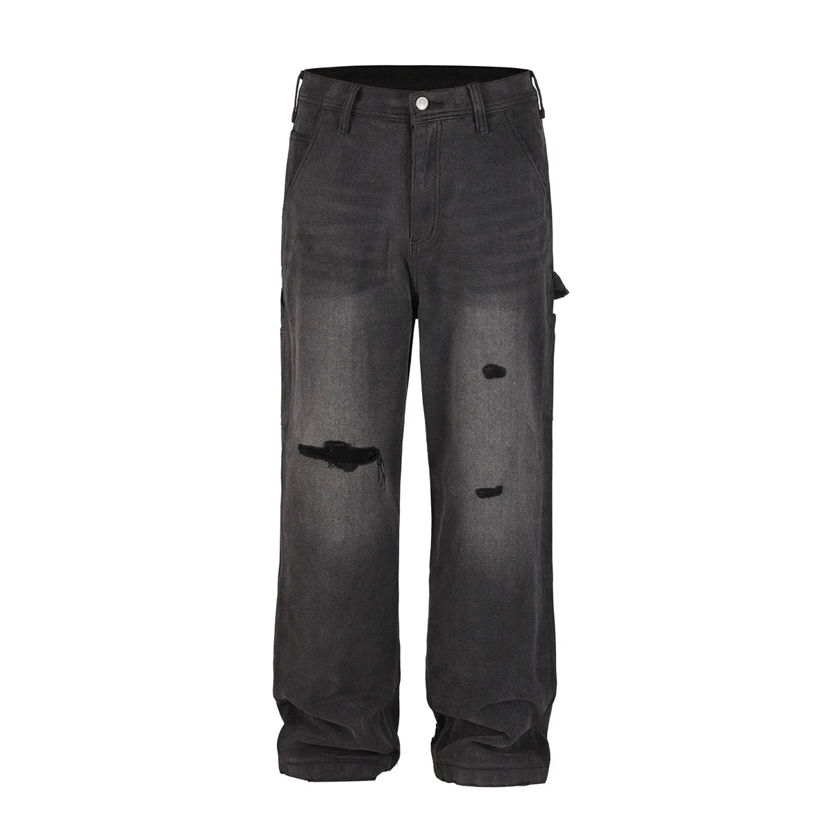 Yao Fashion ERD Luxury Casual Cargo Jeans Streetwear Loose Vintage Ripped Pants High Streetwear HipHop Unisex Trousers For Men - Premium Kiosk