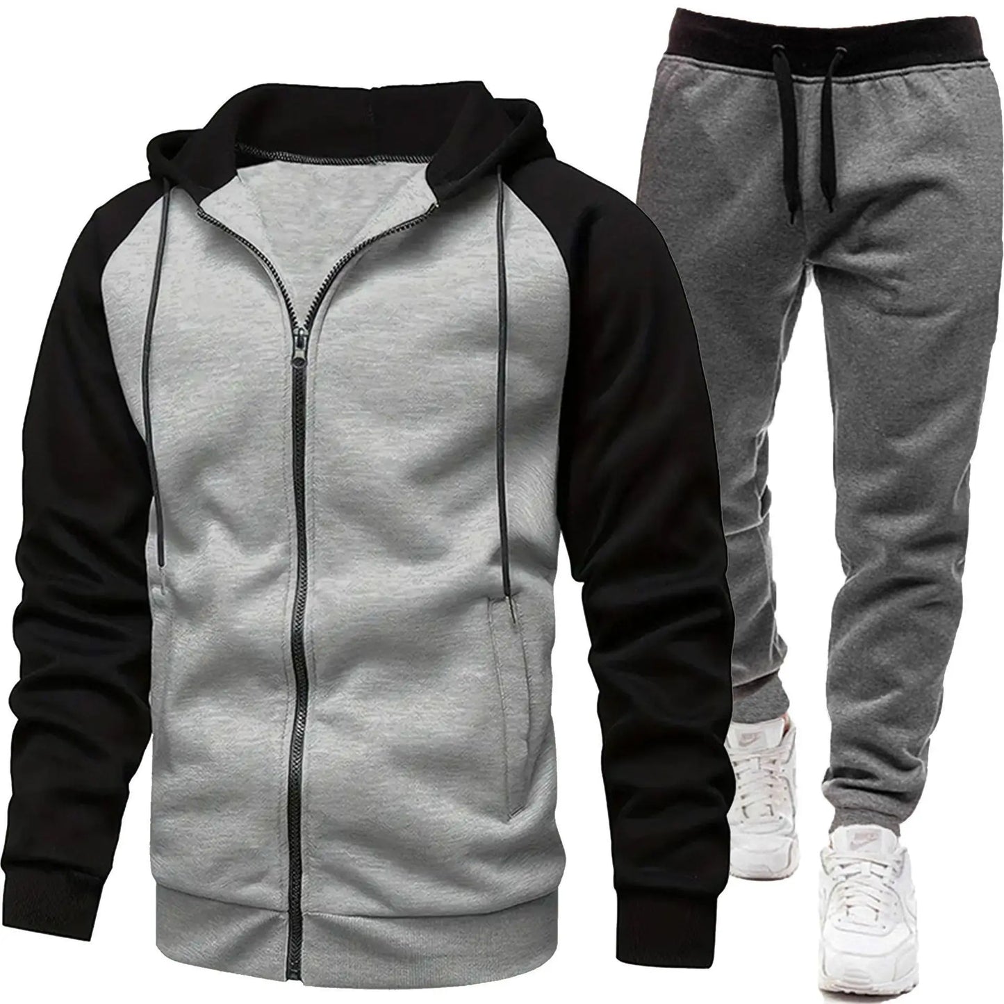 Hoodies Sets Men's Clothing Fashion Autumn/Winter Designer Clothing Hooded Jacket + Pants Suit Jogging Sportswear Two-piece Suit