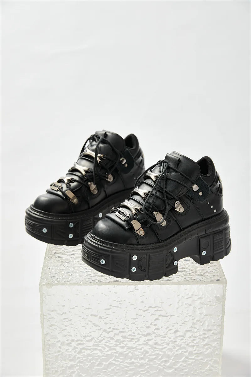 2025 New Diablo Daddy Shoes Platform Women's Heavy Metal Personality Gothic Punk Boots Men