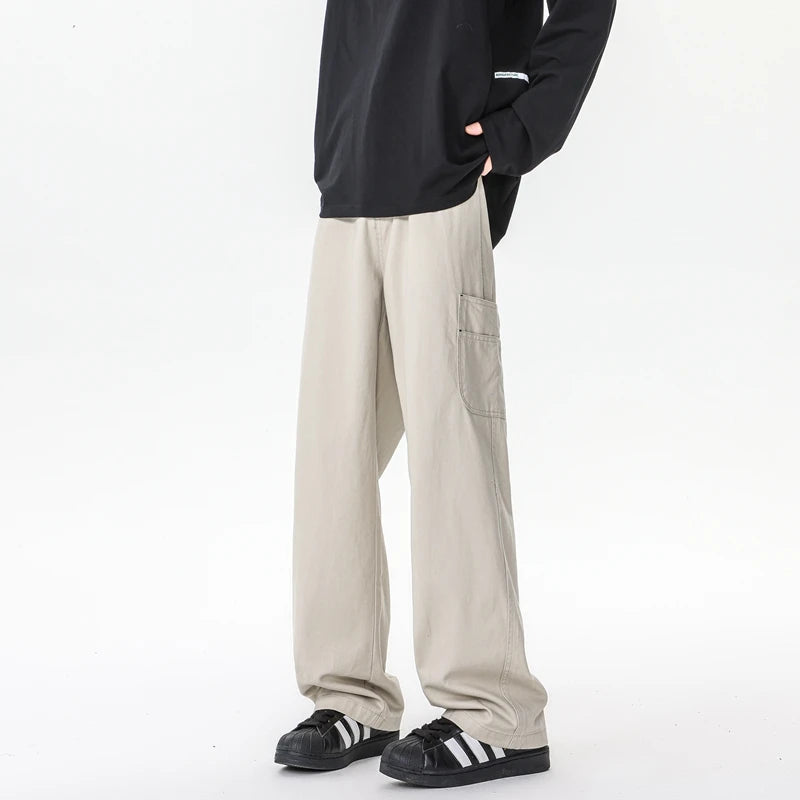 M-XXXXXXXXL Mens Cargo Combat Trousers Chino Cotton Jeans Casual Streetwear Work Wear Pants Plain Color Autumn Bottoms 8XL 7XL - Premium Kiosk