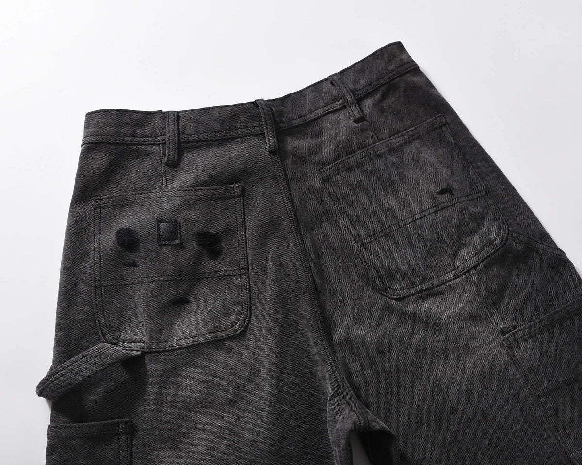 Yao Fashion ERD Luxury Casual Cargo Jeans Streetwear Loose Vintage Ripped Pants High Streetwear HipHop Unisex Trousers For Men - Premium Kiosk