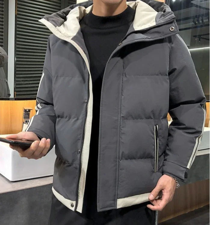 Hoodie Jacket Man Printed Winter Down Coat for Men Cold Casual Fast Delvery Stylish Aesthetic Cheap Sale Joker Deals Work New In