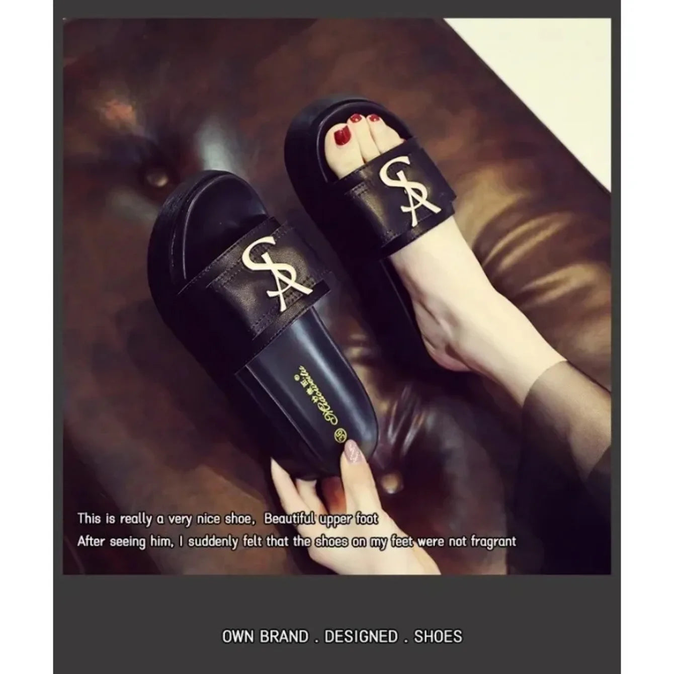 Women Slippers Summer Anti-slip Shoes Platform Design Trend Casual Fashion Sandals Casual Outside Non-slip Slippers Slides Women